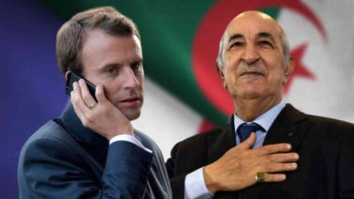 الرأي الجديد الرئيس الفرنسي يصل بالرئيس تبون