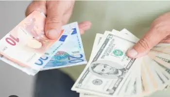 Euro et dollar